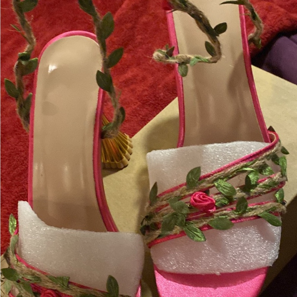 Floral Pink Sandals